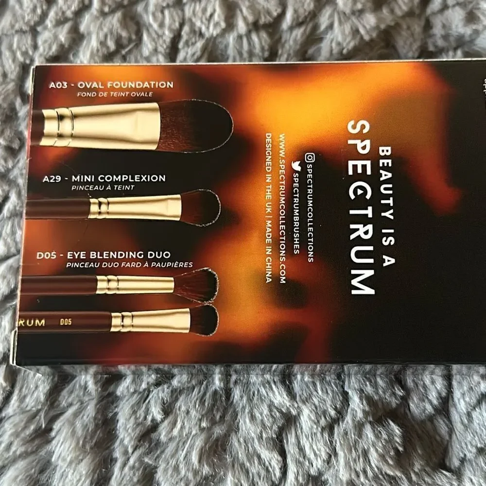 🌸HP🌸Spectrum Collections Pantherine 3 Piece Eye And Face Makeup Brush Set!